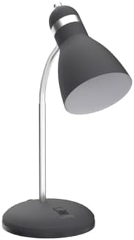 LEPOWER Metal Desk Lamp, Eye-Caring Table Lamp, Study Lamps with Flexible Goose Neck for Bedroom, Home Office (Matte Black)