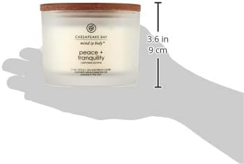Chesapeake Bay Candle Scented Candle Peace + Tranquility (cashmere jasmine) 3-Wick Coffee Table Jar