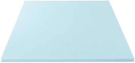 Best Price Mattress 1.5 Inch Ventilated Memory Foam Mattress Topper, Cooling Gel Infusion, CertiPUR-US Certified, Dorm Essentials, Twin XL