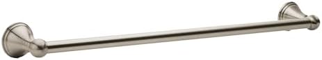 Moen Preston Collection Brushed Nickel 18-Inch Single Bathroom Towel Bar, DN8418BN