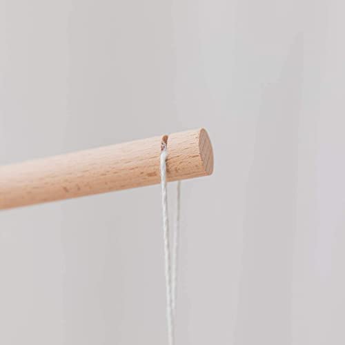 Baby Crib Mobile Arm,HBM Wooden Mobile Arm for Crib Mobile Hanger for Crib Baby Girl Nursery Decor