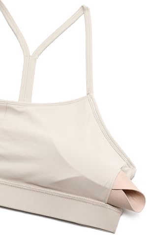 CRZ YOGA Butterluxe Womens Y Back Sports Bra - Padded Racerback Low Impact Spaghetti Thin Strap Workout Yoga Top