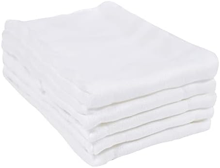 Gerber Unisex Baby Boys Girls Birdseye Prefold Cloth Diapers Multipack White 3-Ply 10 Pack