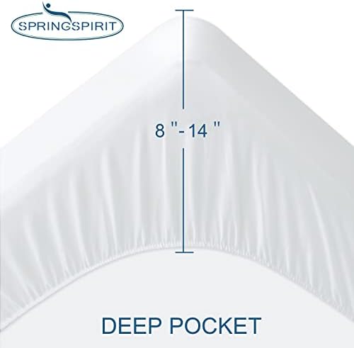 Full Extra Long (XL) Mattress Protector 100% Waterproof Full XL Sheets Fitted up to 14'' Depth Ultra Soft Terry Full XL Mattress Topper Cover Noiseless & Breathable, Machine Washable
