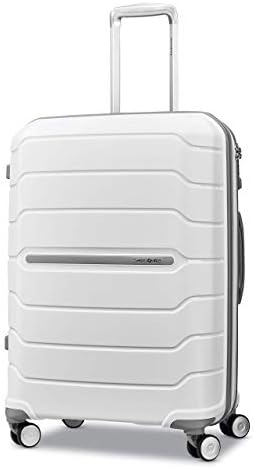 Samsonite Freeform Hardside Expandable with Double Spinner Wheels,White, 2-Piece Set (21/28)