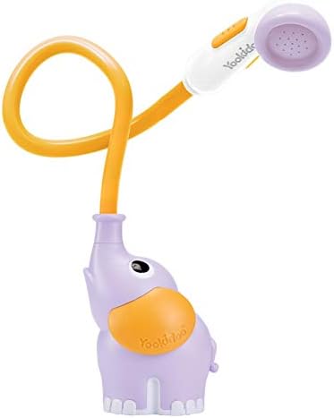 Yookidoo Baby Bath Shower Head - Elephant Water Pump and Trunk Spout - for Newborn Babies in Tub Or Sink