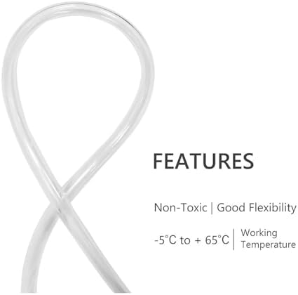Eastrans Flexible PVC Hose, Hybrid PVC Tubing, Lightweight Plastic Tubing, 7/8 Inch ID, 50-Feet Length