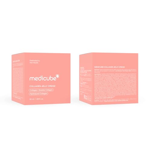 medicube Collagen Jelly Cream- Niacinamide & Freeze-Dried Hydrolyzed Collagen-Boosts skin barrier hydration & gives 24h Glow & Firmer looking skin | No artificial color, Korean skincare (3.71 fl.oz.)