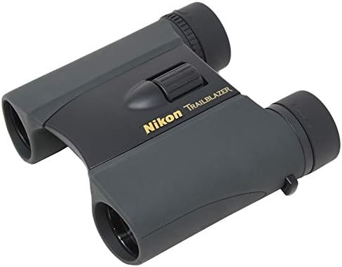 Nikon Trailblazer 8x25 ATB Black Binoculars 8218 | Waterproof, Fogproof, Dual-hinge design, Compact Binocular, Black Rubber Armoring, Mutlilayer-coated lenses | Official Nikon USA Model