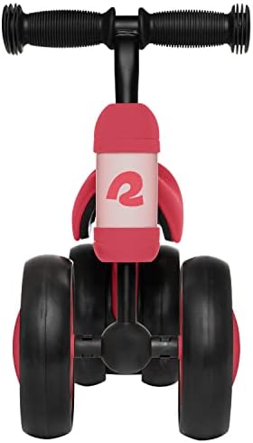 Retrospec Cricket Baby Walker Balance Bike with 4 Wheels for Ages 12-24 Months - Baby Toys & Toddler Toys for 1 Year Olds - Ride On Bicycle - Boys & Girls