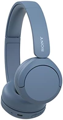 Sony WH-CH520 Wireless Headphones Bluetooth On-Ear Headset with Microphone, Blue New