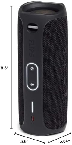 JBL Flip 5 Waterproof Portable Bluetooth Speaker - Black (Renewed)