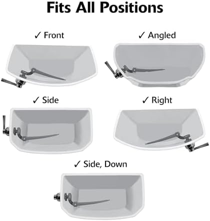 Korky 6094BP StrongARM Tank Lever, Universal to Fit Front Angled Side Left and Right Mount Toilets, Brushed Gold, Simple Style