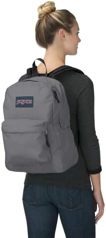 JanSport SuperBreak One Backpacks - Durable, Lightweight Bag with 1 Main Compartment, Front Utility Pocket with Built-in Organizer - Premium Backpack, Graphite Grey