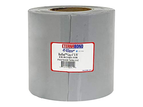 EternaBond RoofSeal Gray 6" x50' MicroSealant UV Stable RV Roof Seal Repair Tape | 35 mil Total Thickness - EB-RG060-50R - One-Step Durable, Waterproof and Airtight Sealant