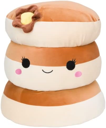 Squishmallows Original 12-Inch Rayen Pancake 3-Stack with Butter Flower - Medium-Sized Ultrasoft Official Jazwares Plush
