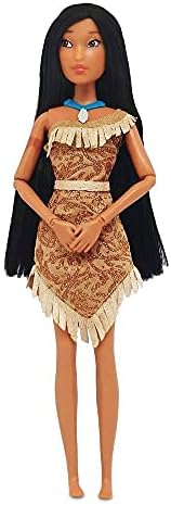 Disney Store Official Disney Princess Classic Doll (Pocahontas), 11 Inches, Includes Brush with Molded Details, Fully Posable Toy in Classic Outfit - Disney Princess Toys for Girls