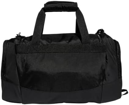 adidas Unisex Defender 4.0 Gym Duffel Bag for Men and Women, Black/Silver Metallic, Small (38L)