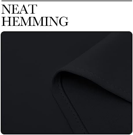 NICETOWN Halloween Thermal Insulated Black Blackout Curtains/Drapes 84 inches Length 2 Panels Set for Living Room, 42 inches Wide, Privacy Sound Reducing Room Darkening Draperies Window Treatment