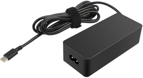 Lenovo 65w USB Type C Ac Adapter 4X20M26268 With 2 Prong Power Cord Included, Black In The Original Retail Packaging.