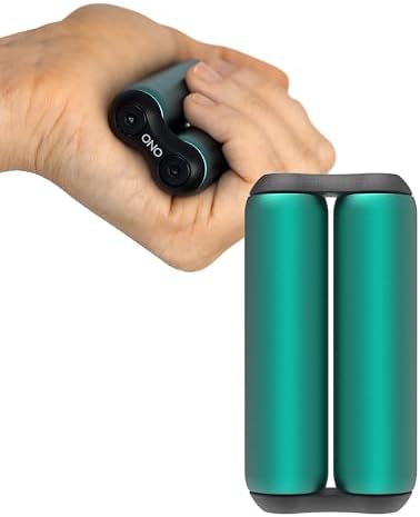 ONO Roller - Handheld Fidget Toy for Adults | Help Relieve Stress, Anxiety, Tension | Promotes Focus, Clarity | Compact, Portable Design (Junior Size/Aluminum, Teal)