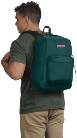 JanSport SuperBreak One Backpacks - Durable, Lightweight Bag with 1 Main Compartment, Front Utility Pocket with Built-in Organizer - Premium Backpack - Deep Juniper