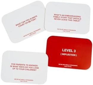 WE'RE NOT REALLY STRANGERS Family Edition Card Game - 150 Conversation Cards for Adults, Teens, and Families - for a Fun & Memorable Family Game Night, Ages 15+, 2-6 Players