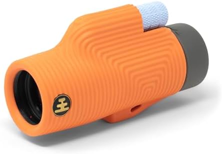 Nocs Provisions Zoom Tube 8x32 Monocular, 8X Magnification Telescope, Bak4 Prism, Wide Field of View for Bird Watching, Backpacking & Wildlife Viewing - International Orange