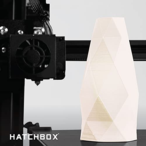 HATCHBOX 1.75mm Natural PLA 3D Printer Filament, 1 KG Spool, Dimensional Accuracy +/- 0.03 mm, 3D Printing Filament