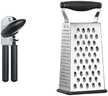 OXO Good Grips Soft-Handled Manual Can Opener & Cuisinart Boxed Grater, Black, One Size