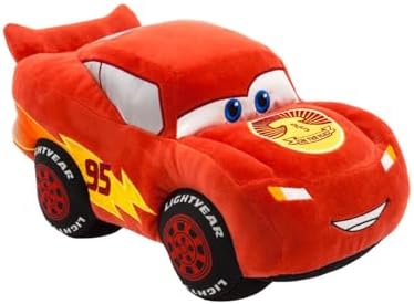 DISNEY STORE Official Lightning McQueen Plush Medium Soft Toy for Kids, 12 inches, Cuddly Character with Fuzzy Texture and Embroidered Details. Suitable for All Ages.