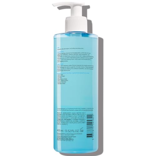 La Roche-Posay Toleriane Purifying Foaming Facial Cleanser, Oil Free Face Wash for Women & Men with Niacinamide + Ceramides, Pore Cleanser Safe For Sensitive Skin, Won’t Dry Out Skin, Soap Free