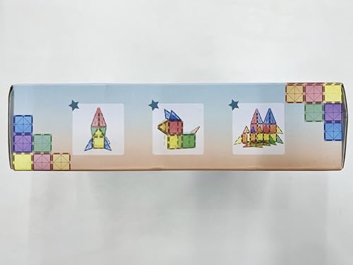 Magnetic Tiles Kids Toys STEM Magnet Toy for Toddler Magnetic Blocks Building Preschool Learning Sensory Montessori Toys for 3+ Year Old Boys and Girls, Safe Creativity Toddler Kids Toy 40PCS