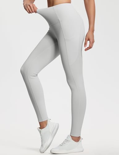 THE GYM PEOPLE Thick High Waist Yoga Pants with Pockets, Tummy Control Workout Running Yoga Leggings for Women