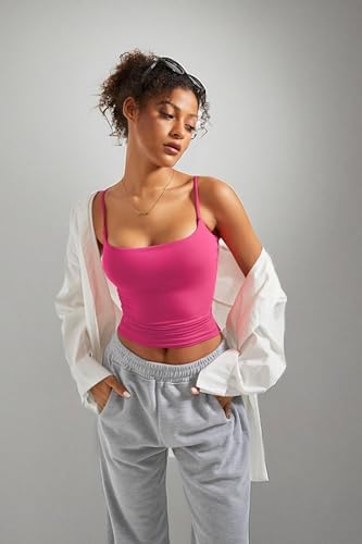 SUUKSESS Women Sexy Square Neck Tank Top Summer Y2K Going Out Basic Cami Shirt