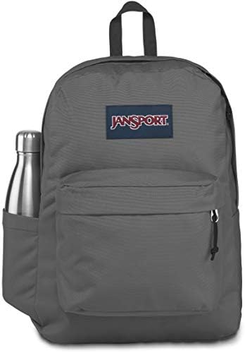 JanSport SuperBreak One Backpacks - Durable, Lightweight Bag with 1 Main Compartment, Front Utility Pocket with Built-in Organizer - Premium Backpack, Deep Grey