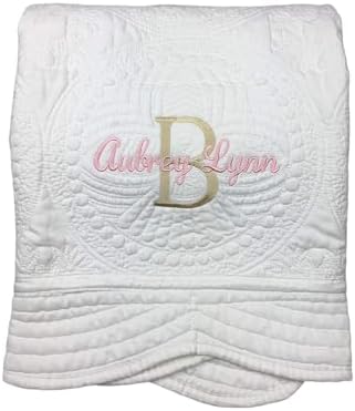 Personalized Baby Quilt Blankets Monogrammed Blankets for Kids baby blankets for girls embroidered baby gifts soft for toddler girl or boy Crib size four seasons Color Options