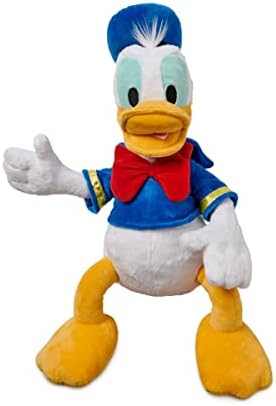 DISNEY STORE Official Donald Duck Medium Soft Toy for Kids, Cuddly Character with Fuzzy Texture and Embroidered Details, Disney Plushy Suitable for All Ages.