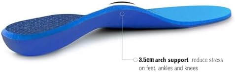 Plantar Fasciitis Feet Insoles Arch Supports Orthotics Inserts Relieve Flat Feet, High Arch (Mens 4-4 1/2 | Womens 6-6 1/2)