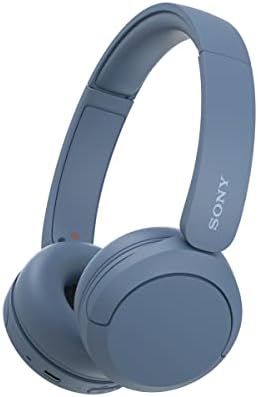 Sony WH-CH520 Wireless Headphones Bluetooth On-Ear Headset with Microphone, Blue New