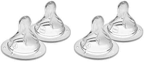 MAM Bottle Nipples Extra Slow Flow Nipple Size 0, for Newborn Babies and Older, SkinSoft Silicone Nipples for Baby Bottles, Fits All MAM Bottles, 4 Count (Pack of 1) (Pack of 12)