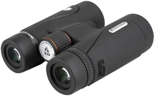 Celestron – TrailSeeker ED 8x42 Binoculars – Compact ED Binocular for Birdwatching and Outdoor Activities – Binocular with ED Objective Lenses – Fully Broadband Multi-Coated Optics – BaK4 Roof Prism.