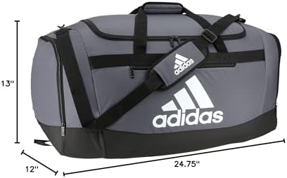 adidas Unisex Defender 4.0 Gym Duffel Bag for Men and Women, Team Onix Grey, Large (110L)