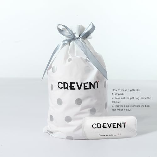 CREVENT 2Pcs 30''X40'' Cute Cozy Fluffy Warm Baby Blankets for Infants Toddlers' Bedding Crib Cot Stroller - Grey Cloud + Minky Animal