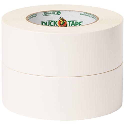 Duck Brand Max Strength Duct Tape, White, 8-Roll Pack, 1.88 Inches x 35 Yards, 242859