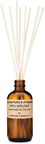 Oakmoss & Amber Reed Diffuser Set | Handmade in the USA by American Workers | Lasts For 2-3 Months |