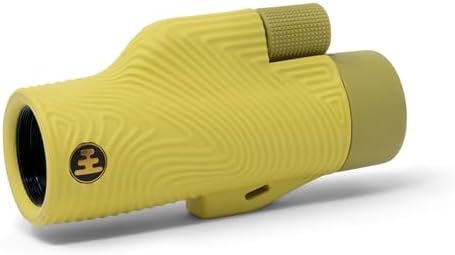 Nocs Provisions Field Tube 8x32 Waterproof Monocular, 8X Magnification Telescope, Bak4 Prism, Wide Field of View for Bird Watching, Backpacking & Wildlife Viewing - Banana Slug Yellow