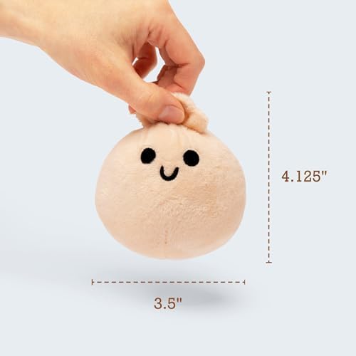 Emotional Support Dumplings by Relatable, Cuddly Stuffed Animals and Toys, Squishy Toys and Plushies, Great Gift Ideas for Loved Ones of All Ages, Includes 5 Plushies with Carrying Basket
