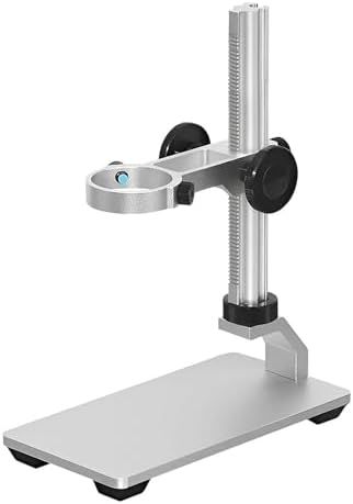 Aluminium Alloy Universal Adjustable Professional Base Stand Holder Desktop Support Bracket for Max 1.4" in Diameter USB Digital Microscope Endoscope Magnifier Loupe Camera