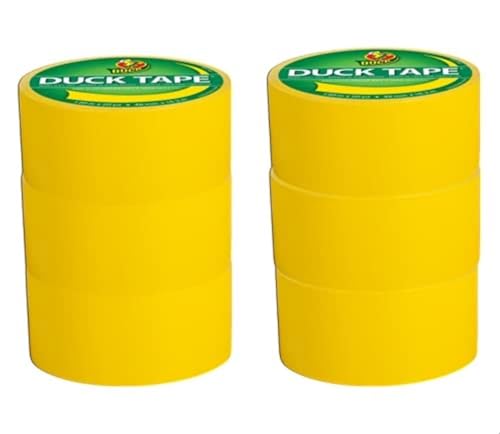 Duck Color Duct Tape, 6-Roll, Yellow (1304966_C)